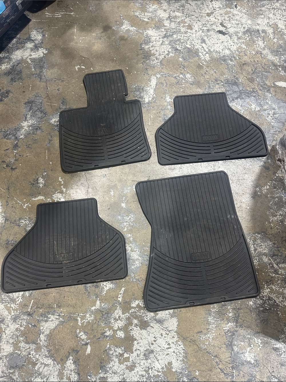 BMW Car Floor Mats - Black Rubber All-Weather Set x5